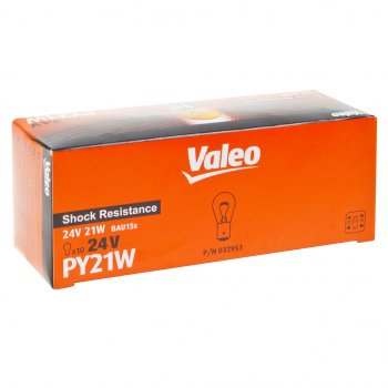 67 р. Лампа 24V PY21W BAU15s вибростойкая (1шт.) VALEO VALEO 032953  с доставкой в г. Майкоп. Увеличить фотографию 3