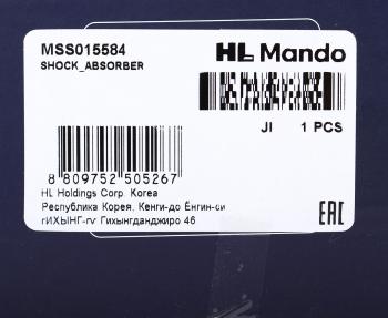 4 699 р. Амортизатор MITSUBISHI L200 (05-) передний левыйправый газовый MANDO MANDO mss015584  с доставкой в г. Майкоп. Увеличить фотографию 4