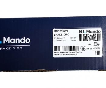 1 599 р. Диск тормозной CITROEN Xantia (X1) (93-98) задний (1шт.) MANDO MANDO mbc035221 MANDO mbc035221  с доставкой в г. Майкоп. Увеличить фотографию 4