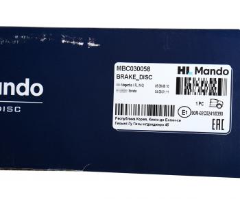 2 479 р. Диск тормозной HYUNDAI Sonata (07-) KIA Magentis (07-) (15) задний (1шт.) MANDO MANDO mbc030058 MANDO mbc030058  с доставкой в г. Майкоп. Увеличить фотографию 4
