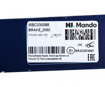 2 489 р. Диск тормозной MITSUBISHI L300 передний (1шт.) MANDO MANDO mbc030088 MANDO mbc030088  с доставкой в г. Майкоп. Увеличить фотографию 7