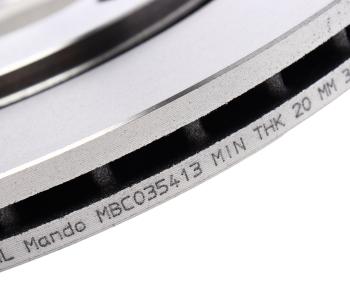 2 879 р. Диск тормозной VW Golf (91-97),Passat (91-96) SEAT Toledo (93-99) передний (1шт.) MANDO MANDO mbc035413 MANDO mbc035413  с доставкой в г. Майкоп. Увеличить фотографию 4