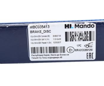 2 879 р. Диск тормозной VW Golf (91-97),Passat (91-96) SEAT Toledo (93-99) передний (1шт.) MANDO MANDO mbc035413 MANDO mbc035413  с доставкой в г. Майкоп. Увеличить фотографию 6