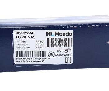 1 539 р. Диск тормозной VW Golf 1,2 передний (1шт.) MANDO MANDO mbc035314 MANDO mbc035314  с доставкой в г. Майкоп. Увеличить фотографию 6