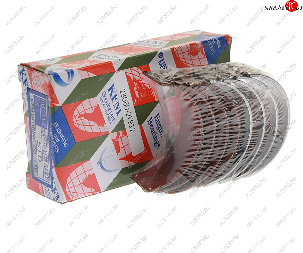 2 869 р. Вкладыши HYUNDAI Santa Fe (10-) (2.2) KIA Sorento (10-) (2.2) шатунные STD комплект (8шт.) KFM KFM 23060-2f912  с доставкой в г. Майкоп