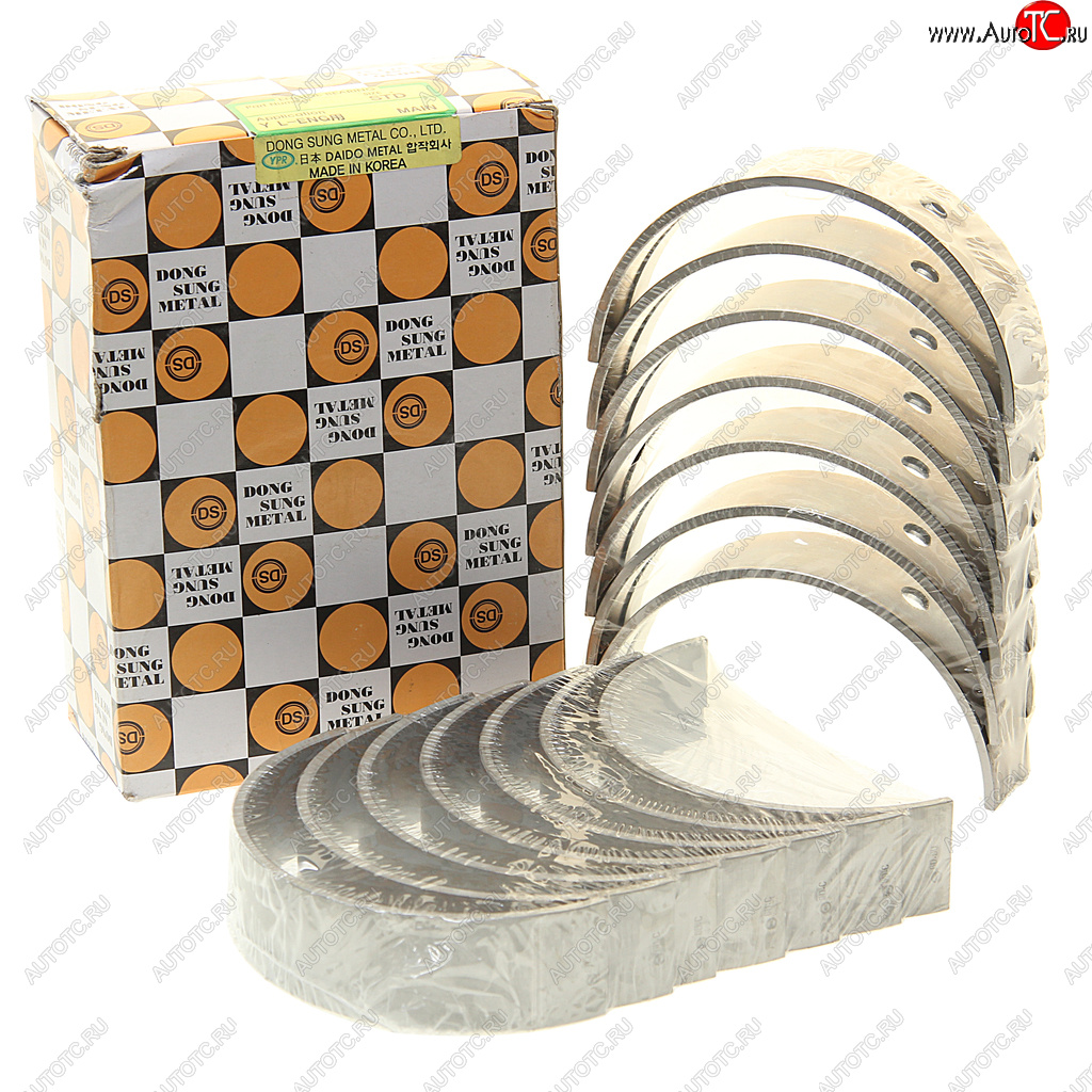 33 949 р. Вкладыши HYUNDAI HD250,270,500 (04-),Universe (07-) дв.D6CACB38 коренные d+0.00 комплект (14шт.) DS DS 21020-84000  с доставкой в г. Майкоп