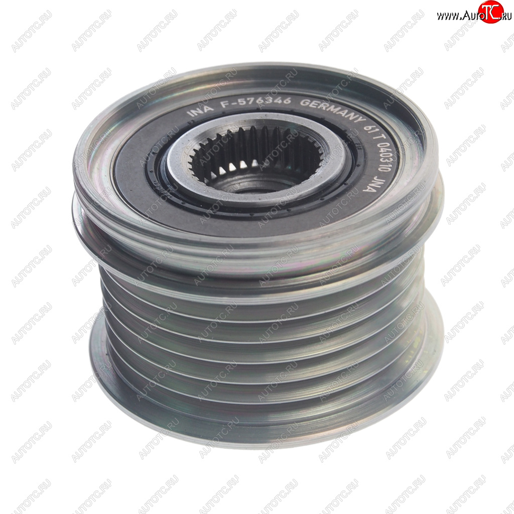 3 399 р. Шкив VW Golf (04-14) AUDI A3 (08-13) SEAT Leon (06-13) SKODA Octavia (09-13) генератора INA INA 535015510  с доставкой в г. Майкоп