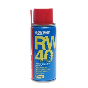 247 р. Смазка универсальная проникающая RW-40 100мл аэрозоль RUNWAY RUNWAY rw6094 RUNWAY rw6094  с доставкой в г. Майкоп. Увеличить фотографию 1