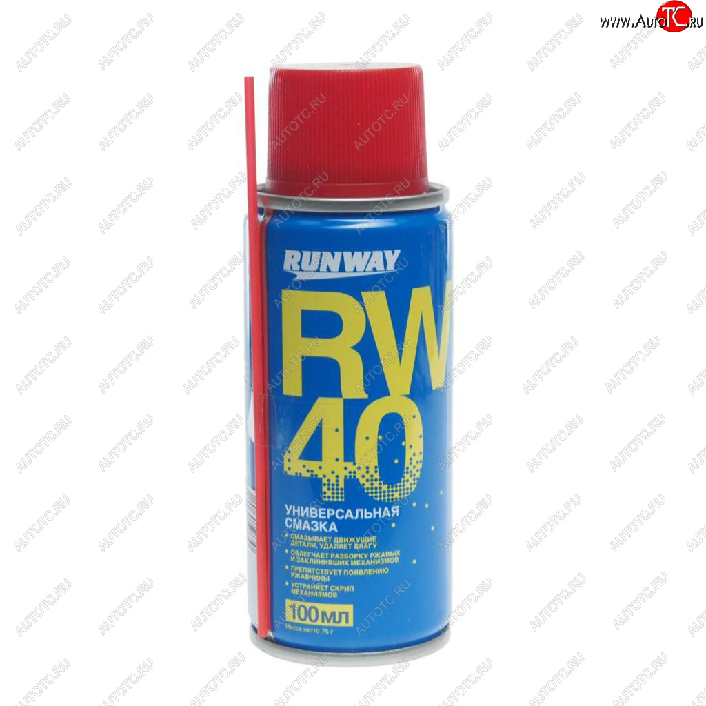 247 р. Смазка универсальная проникающая RW-40 100мл аэрозоль RUNWAY RUNWAY rw6094 RUNWAY rw6094  с доставкой в г. Майкоп