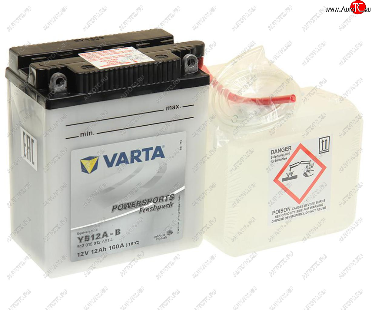 4 999 р. Аккумулятор VARTA MOTO FP + электролит 12А/ч VARTA 6ст12 yb12a-b VARTA 6ст12 yb12a-b  с доставкой в г. Майкоп