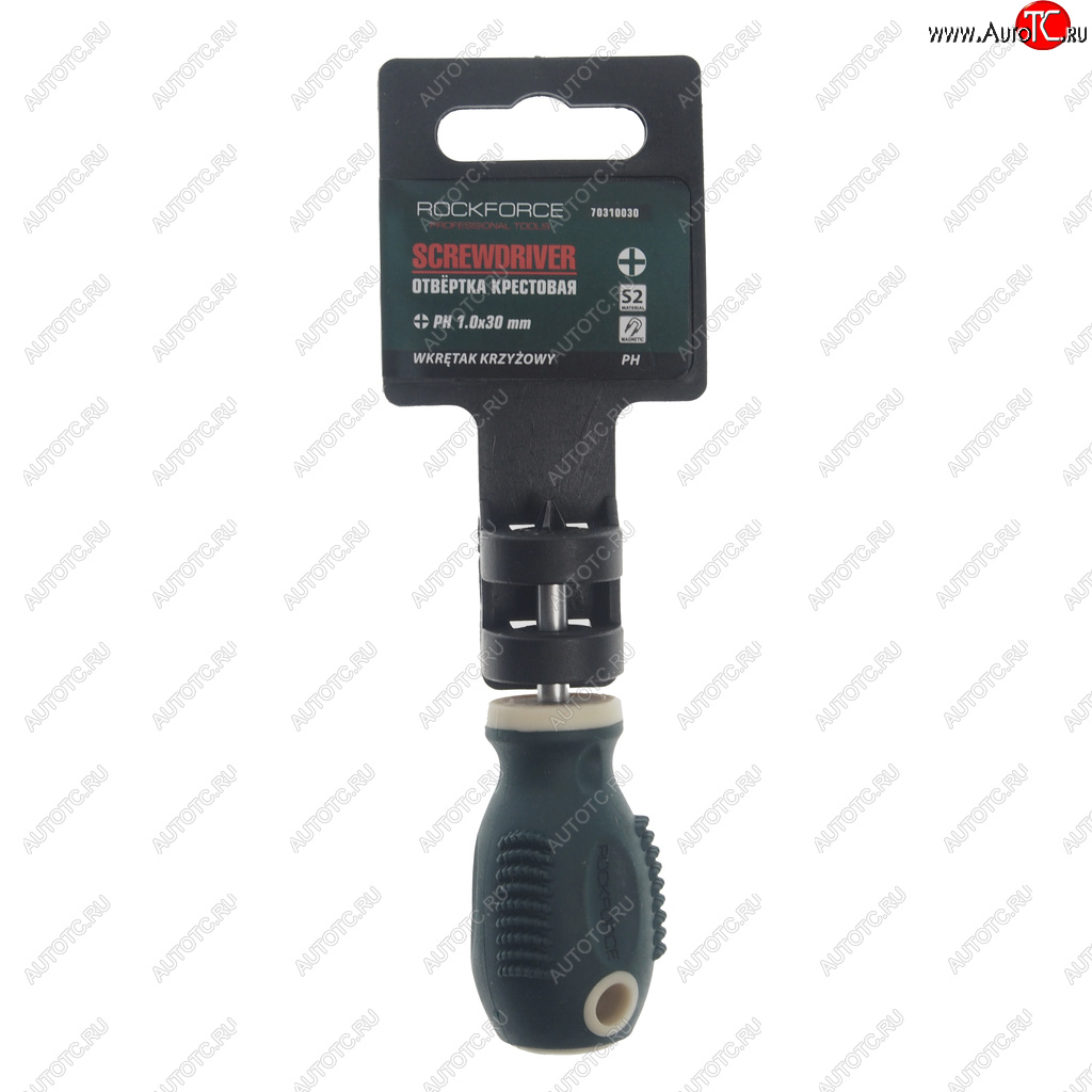 160 р. Отвертка крестовая PH 1.0х30мм магнитная c держателем Profi S2 ROCKFORCE ROCKFORCE rf-70310030  с доставкой в г. Майкоп