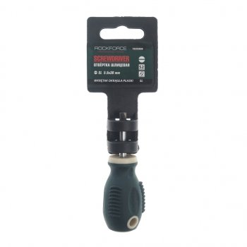 139 р. Отвертка шлицевая SL 5.5х30мм магнитная c держателем Profi S2 ROCKFORCE ROCKFORCE rf-70355030 ROCKFORCE rf-70355030  с доставкой в г. Майкоп. Увеличить фотографию 2