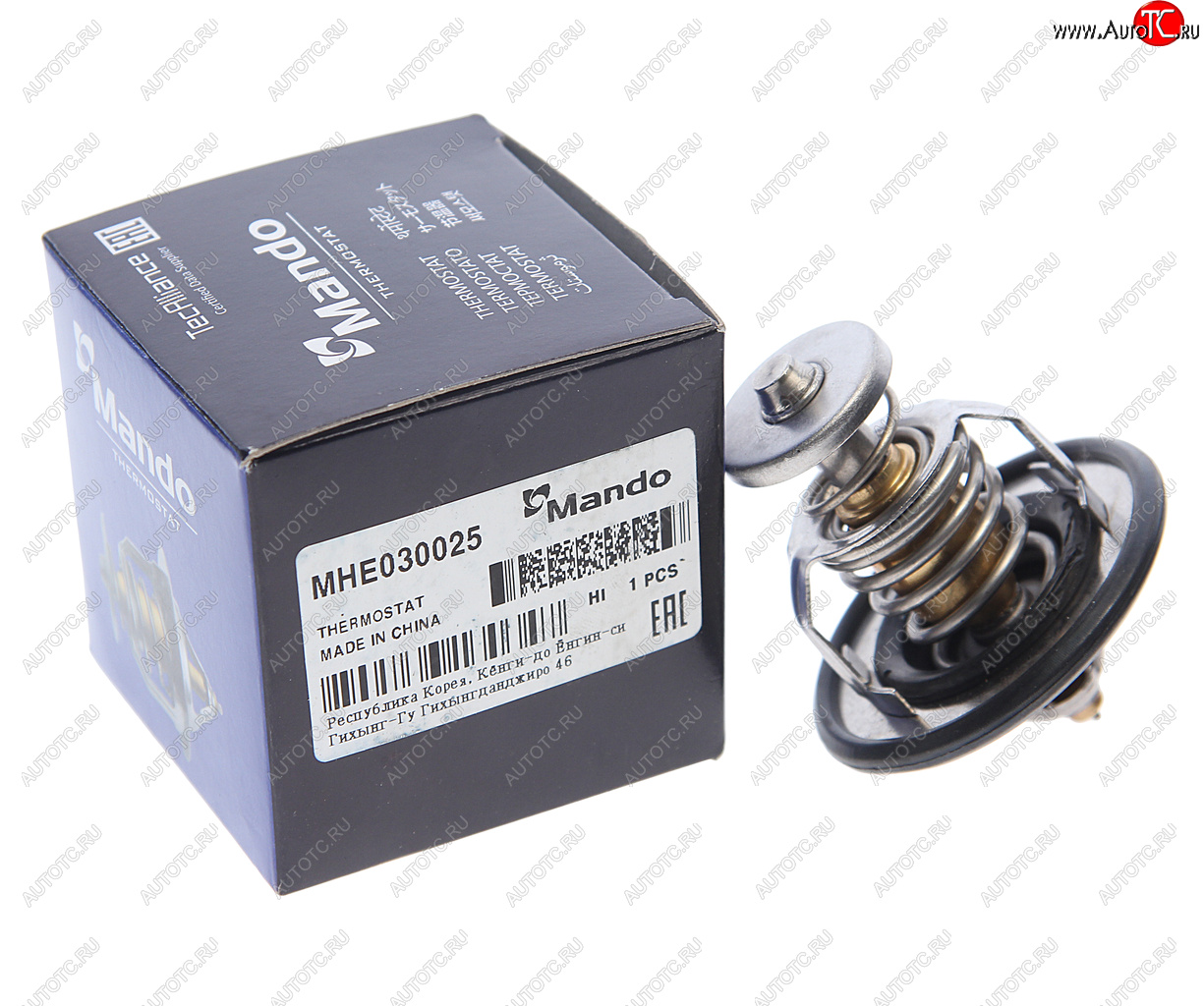 929 р. Термостат HYUNDAI Porter,Galloper (2.5),Terracan (2.5) (82град.) MANDO MANDO mhe030025 MANDO mhe030025  с доставкой в г. Майкоп