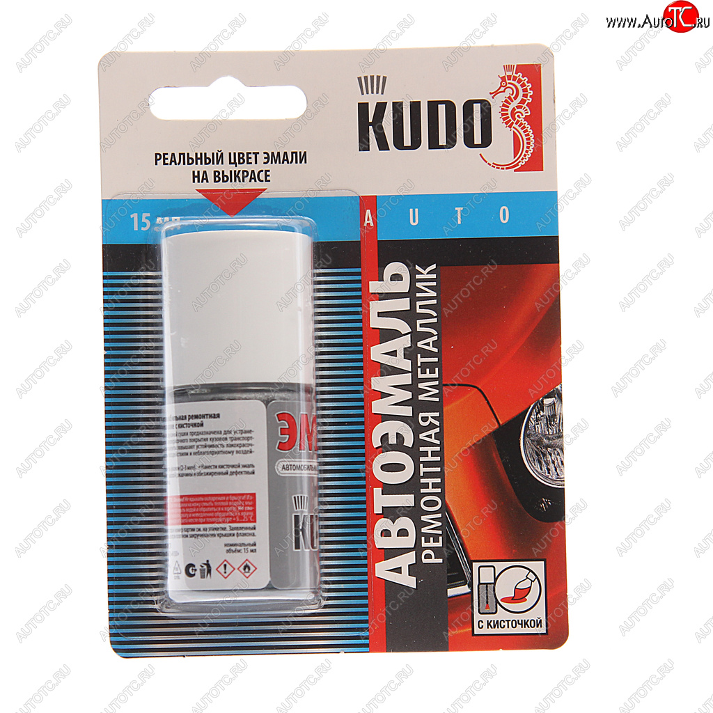 188 р. Краска GEELY D06 PEARL SILVER серебристая с кистью 15мл KUDO KUDO ku-74202  с доставкой в г. Майкоп