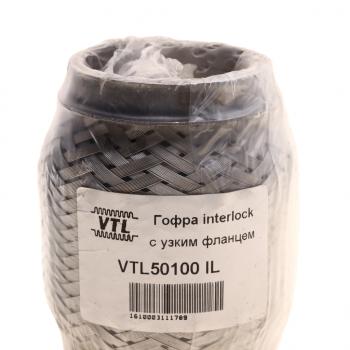 489 р. Гофра глушителя 50x100 трехслойная interlock нержавеющая сталь МЗГС МЗГС vtl50100 il  с доставкой в г. Майкоп. Увеличить фотографию 3