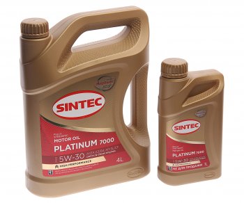 2 079 р. Масло моторное Platinum 7000 A3B4 5W30 синт.4+1л SINTEC SINTEC 600223  с доставкой в г. Майкоп. Увеличить фотографию 1