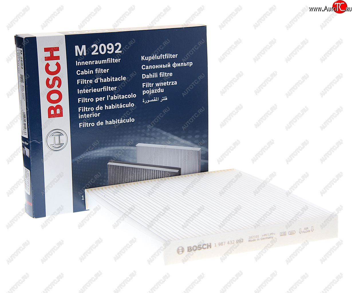 779 р. Фильтр воздушный салона MAZDA 6 GG,GY,GH (02-07-) (1.82.02.3) BOSCH BOSCH 1987432092  с доставкой в г. Майкоп