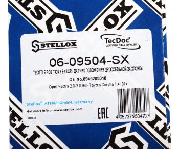589 р. Датчик положения заслонки дроссельной HYUNDAI OPEL TOYOTA STELLOX STELLOX 0609504sx  с доставкой в г. Майкоп. Увеличить фотографию 4