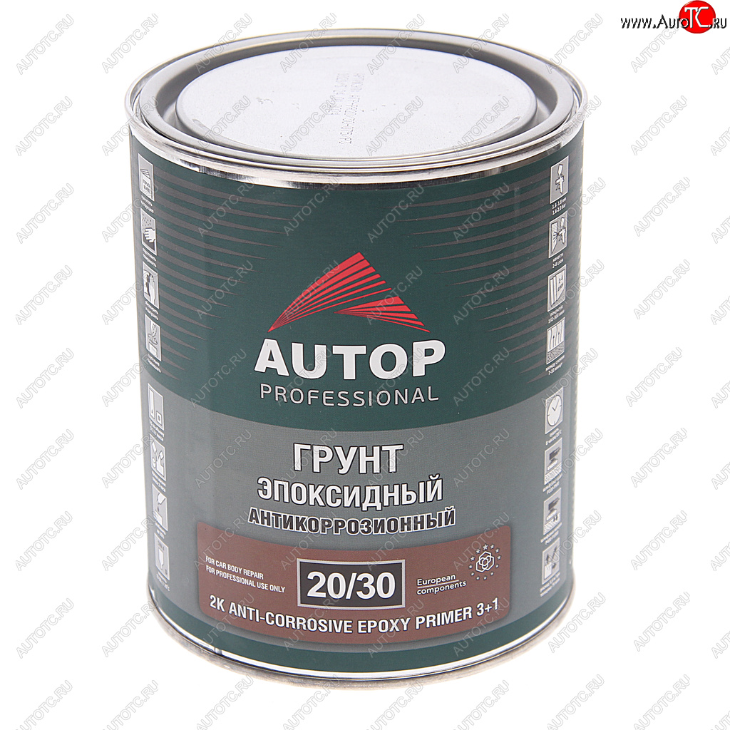 1 399 р. Грунт эпоксидный светло-серый 3+1 0.8л AUTOP AUTOP atp-pr2030-075p3  с доставкой в г. Майкоп