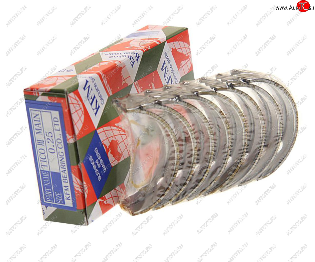 1 099 р. Вкладыши DAEWOO Matiz (0.8) коренные d+0.25 комплект (8шт.) KFM KFM 1230061810025  с доставкой в г. Майкоп