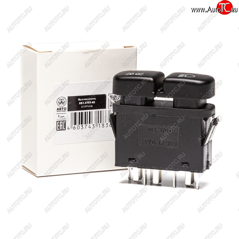 459 р. Выключатель клавиша ВАЗ-2115 наружного освещения AVTOELECTRICA AVTOELECTRICA 883.3709 ае  с доставкой в г. Майкоп