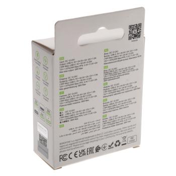 272 р. Устройство зарядное в прикуриватель 1USB + 1 Type C 12V BOROFONE BOROFONE bz25 transparent black  с доставкой в г. Майкоп. Увеличить фотографию 5