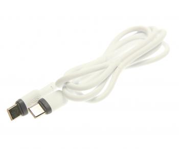 299 р. Кабель USB Type C-USB Type C 1м XO XO nb208b white  с доставкой в г. Майкоп. Увеличить фотографию 1