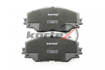 2 199 р. Колодки тормозные передние (4шт.) KORTEX Toyota Auris E150 хэтчбэк 5 дв. дорестайлинг (2006-2010)  с доставкой в г. Майкоп. Увеличить фотографию 3