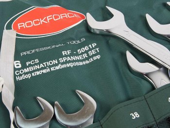 12 349 р. Набор ключей комбинированных 33-50мм 6 предметов на полотне ROCKFORCE ROCKFORCE rf-5061p  с доставкой в г. Майкоп. Увеличить фотографию 2