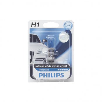 819 р. Лампа 12V H1 55W P14.5s 4300K блистер (1шт.) White Vision PHILIPS PHILIPS 12258whvb1  с доставкой в г. Майкоп. Увеличить фотографию 1