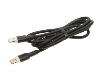 299 р. Кабель USB Type C-USB Type C 1м XO XO nb208b black  с доставкой в г. Майкоп. Увеличить фотографию 1