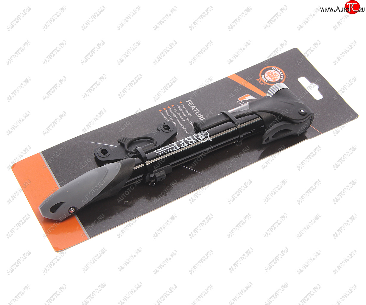 859 р. Насос велосипедный алюминиевый с манометром 21x220мм BEE PUMP BEE PUMP m21b-02  с доставкой в г. Майкоп