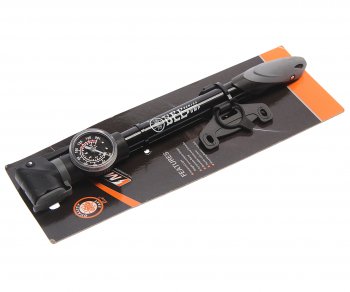 1 249 р. Насос велосипедный алюминиевый с манометром 21x304мм BEE PUMP BEE PUMP m21b-03a  с доставкой в г. Майкоп. Увеличить фотографию 2