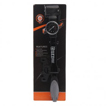 1 249 р. Насос велосипедный алюминиевый с манометром 21x304мм BEE PUMP BEE PUMP m21b-03a  с доставкой в г. Майкоп. Увеличить фотографию 1