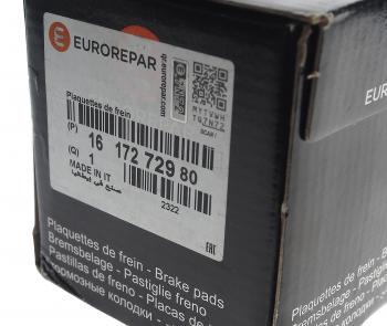 3 199 р. Колодки тормозные CITROEN Berlingo (08-) передние (4шт.) EUROREPAR EUROREPAR 1617272980  с доставкой в г. Майкоп. Увеличить фотографию 2