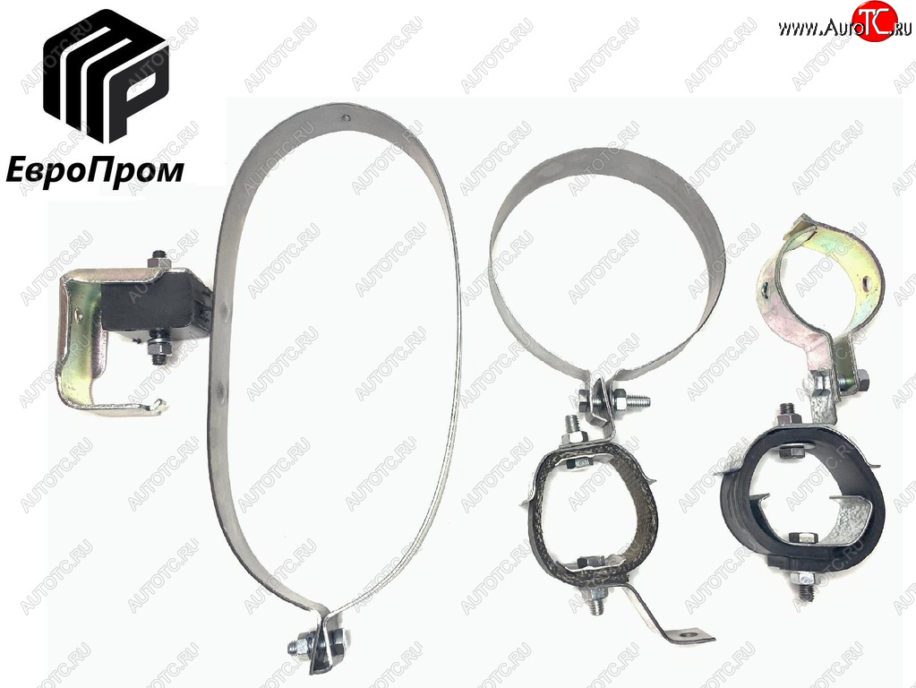 3 499 р. Крепеж УАЗ-2206 глушителя (хомуты,подушка,скоба,болты) комплект ЕВРОПРОМ ЕВРОПРОМ ed2206-1203000  с доставкой в г. Майкоп