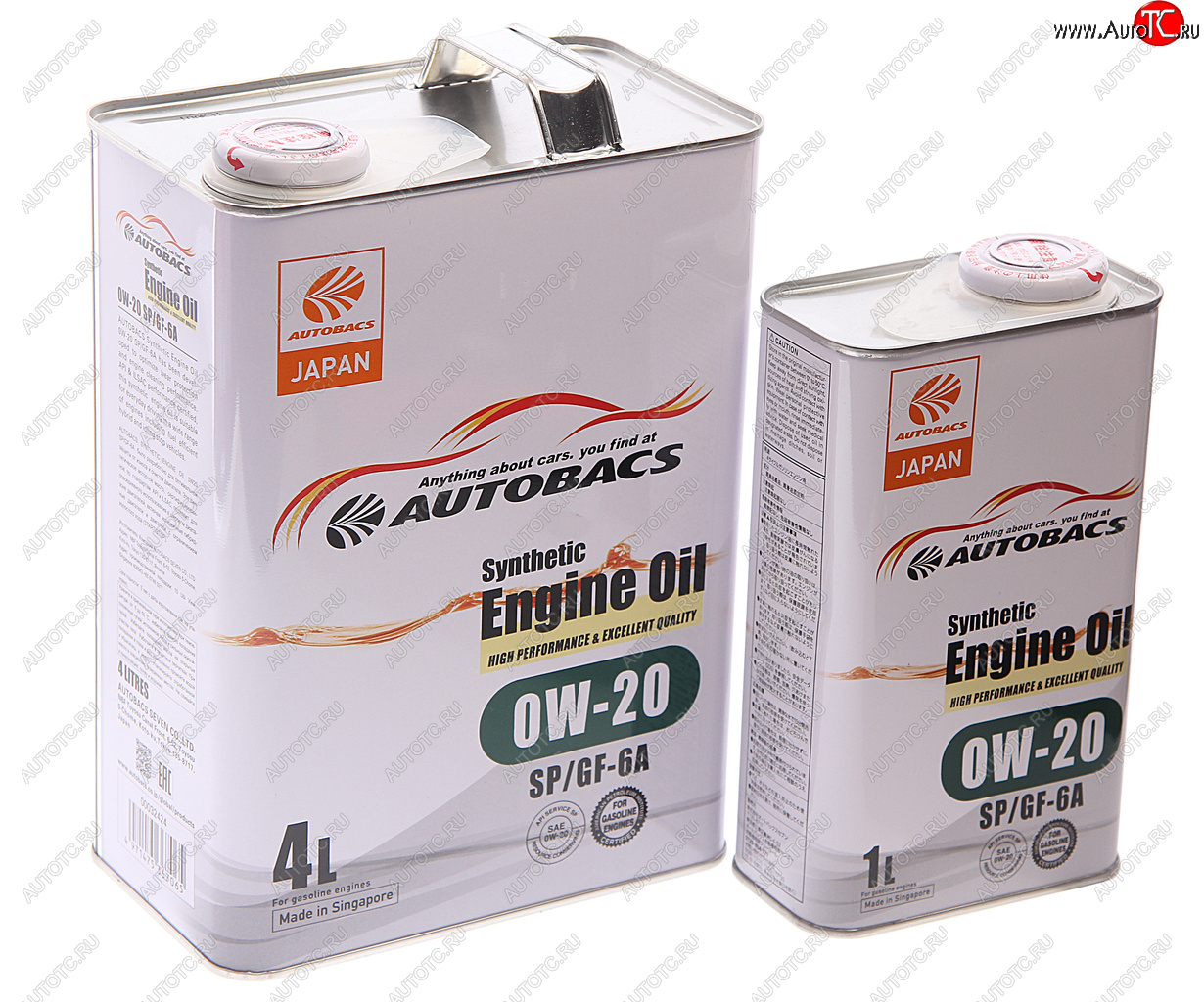 3 499 р. Масло моторное ENGINE OIL 0W20 синт.4л+1л Сингапур AUTOBACS AUTOBACS a00032424-0201  с доставкой в г. Майкоп