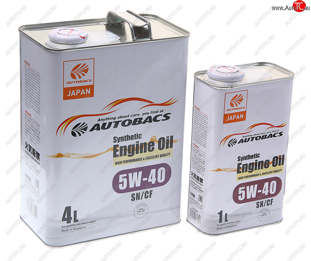3 899 р. Масло моторное ENGINE OIL 5W40 синт.4л+1л Сингапур AUTOBACS AUTOBACS a00032432-5401  с доставкой в г. Майкоп