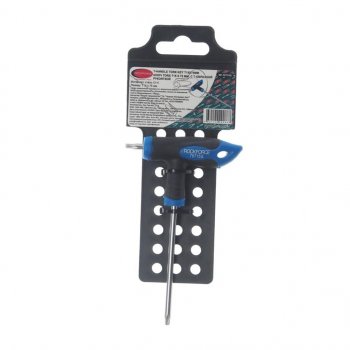 319 р. Ключ TORX Т-образный T15х75мм с резиновой ручкой с держателем ROCKFORCE ROCKFORCE rf-76715g  с доставкой в г. Майкоп. Увеличить фотографию 2