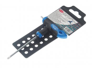 319 р. Ключ TORX Т-образный T15х75мм с резиновой ручкой с держателем ROCKFORCE ROCKFORCE rf-76715g  с доставкой в г. Майкоп. Увеличить фотографию 1