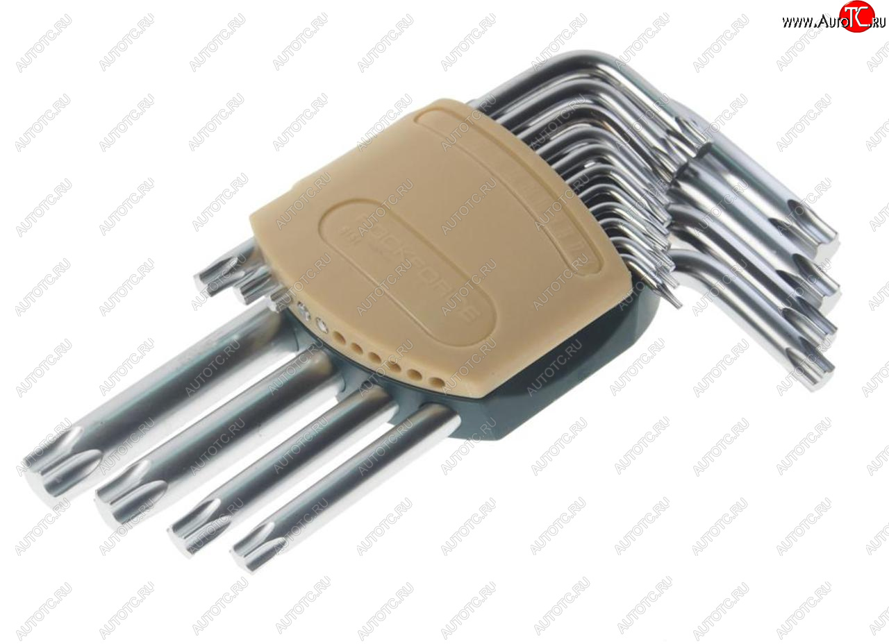 1 439 р. Набор ключей TORX Т6-Т60 Г-образных 15 предметов с держателем ROCKFORCE ROCKFORCE rf-5151  с доставкой в г. Майкоп