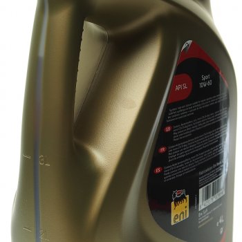 5 499 р. Масло моторное SPORT 10W60 синт.4л ENI ENI 8423178020090  с доставкой в г. Майкоп. Увеличить фотографию 2