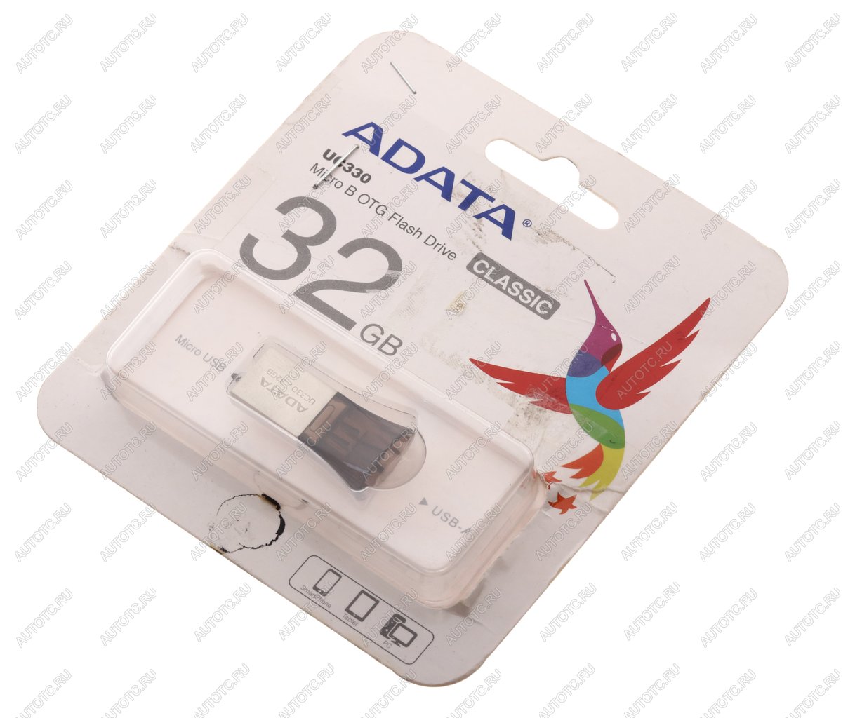 759 р. Карта памяти USB 32GB A-DATA A-DATA auc330-32g-rbk  с доставкой в г. Майкоп