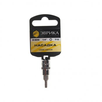 30 р. Бита-головка 14 TORX T15х37мм с держателем ЭВРИКА ЭВРИКА er-93203h  с доставкой в г. Майкоп. Увеличить фотографию 1