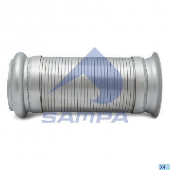 2 189 р. Гофра VOLVO глушителя с фланцем (L=215x103) (ЕВРО-5) SAMPA SAMPA 076.215  с доставкой в г. Майкоп. Увеличить фотографию 1