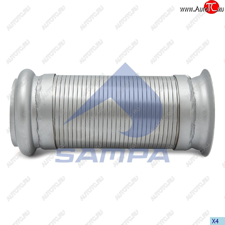 2 189 р. Гофра VOLVO глушителя с фланцем (L=215x103) (ЕВРО-5) SAMPA SAMPA 076.215  с доставкой в г. Майкоп