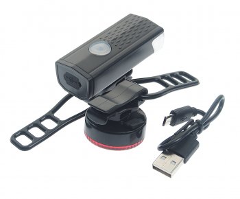 629 р. Фонарь велосипедный набор USB кабель с аккумулятором NO NAME bz-1770  с доставкой в г. Майкоп. Увеличить фотографию 2