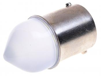 81 р. Лампа светодиодная 12V R5W BA15s конус матовая линза LED 9 SMD 3030 White MISTAR MISTAR mis-131159  с доставкой в г. Майкоп. Увеличить фотографию 2