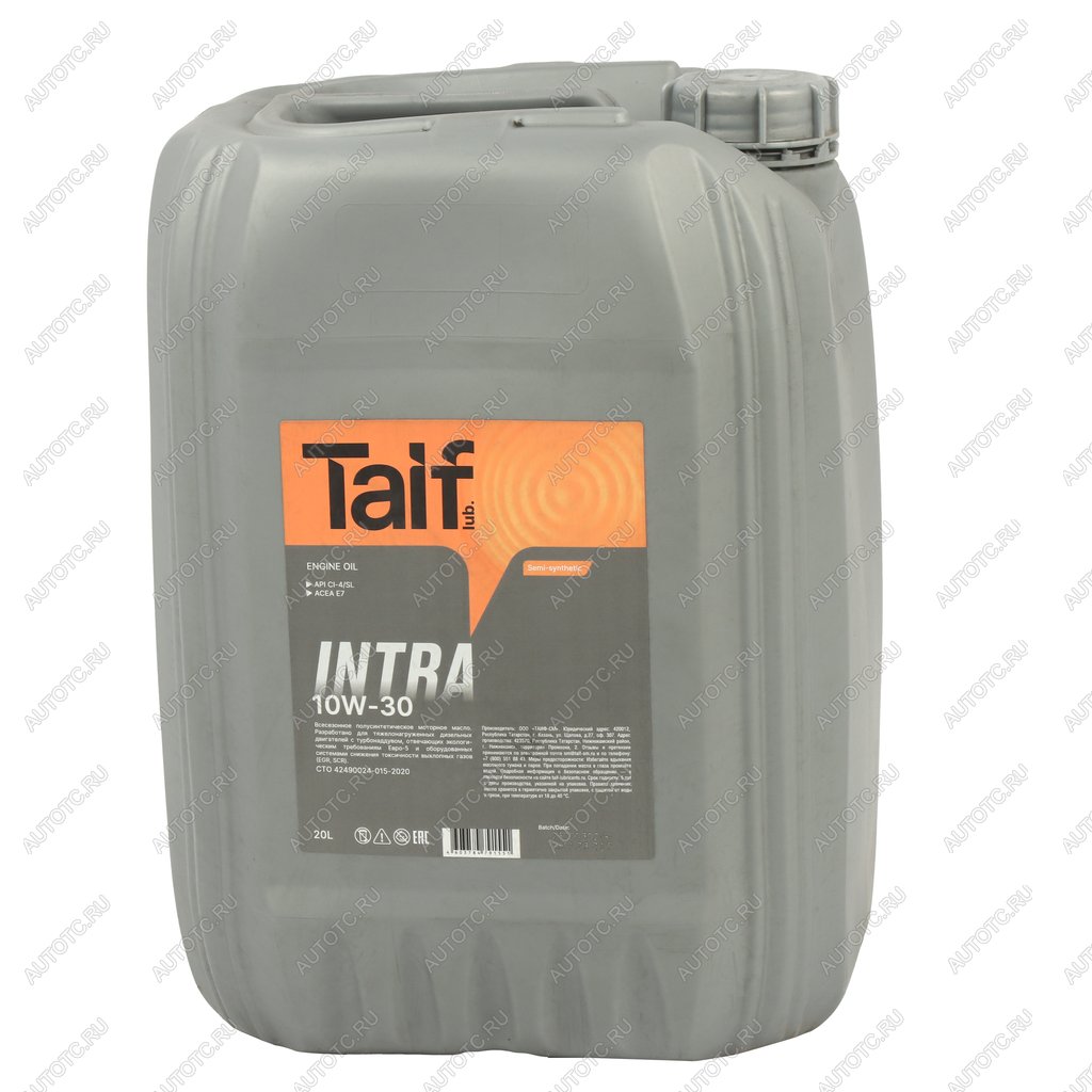 7 699 р. Масло дизельное INTRA 10W30 E7CI-4SL псинт.20л TAIF TAIF 212027  с доставкой в г. Майкоп