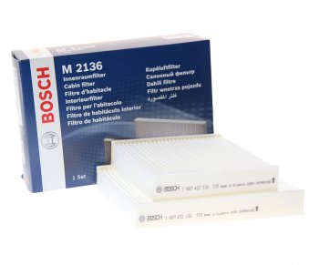 879 р. Фильтр воздушный салона PEUGEOT 207 (06-) BOSCH BOSCH 1987432136 BOSCH 1987432136  с доставкой в г. Майкоп. Увеличить фотографию 1